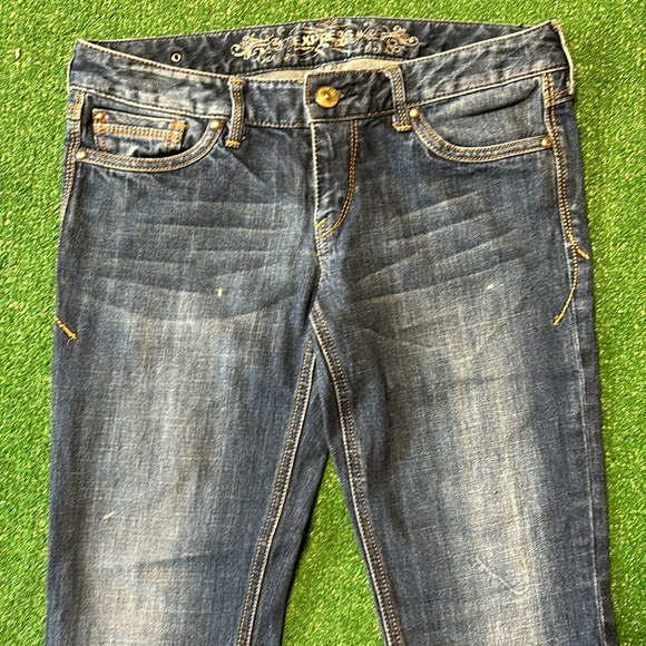 Express y2k Vintage low rise boot cut jeans - Picture 2 of 6